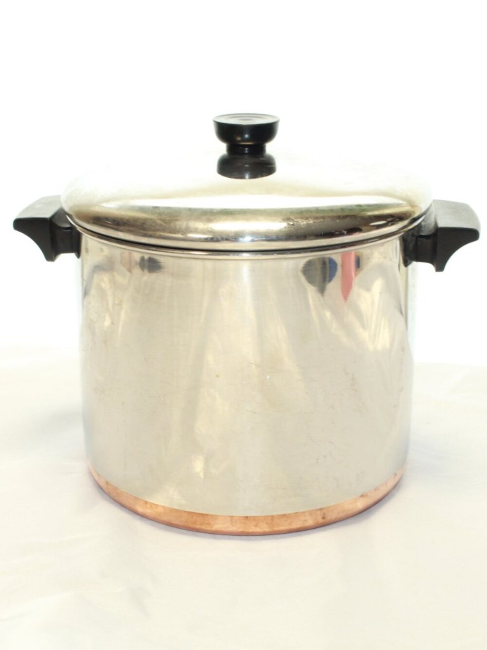 Revere Ware 1801 8 QT Copper Bottom Stock Pot With Lid - Clinton, ILL 88